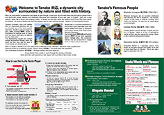 Tanabe City Map back Machi-navi Audio Guide