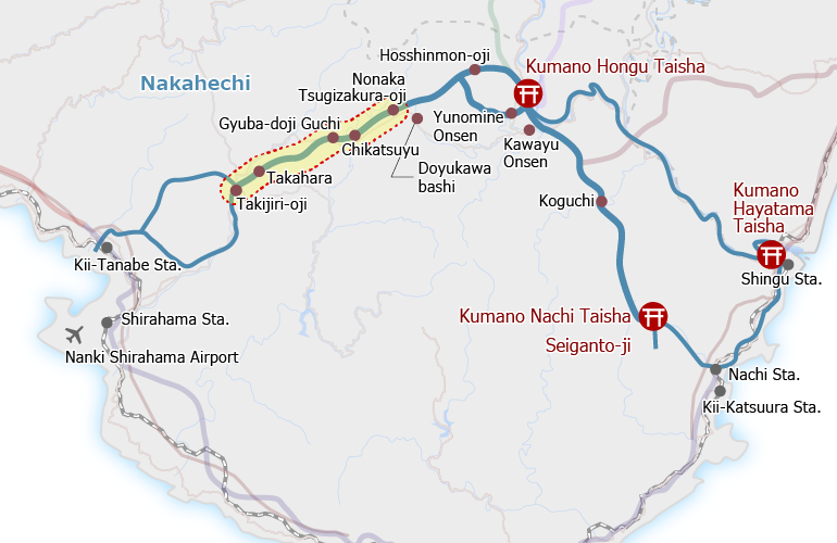 Kumano Kodo, Takijiri-oji to Tsugizakura-oji