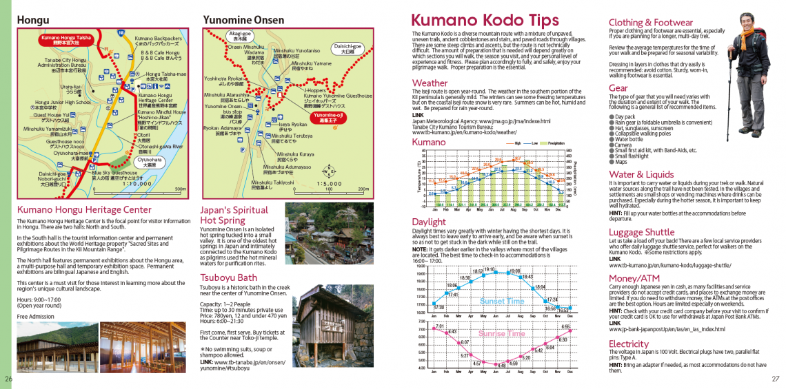 Kumano Kodo pilgrimage route Hongu and Yunomine Onsen