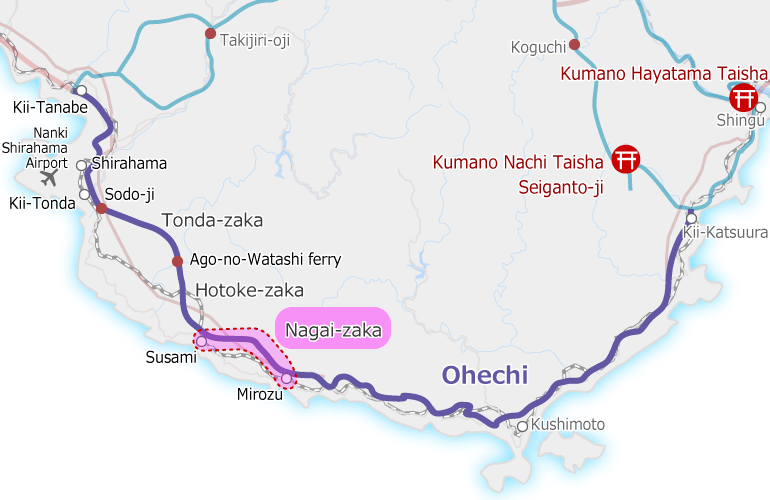 kumanokodo_ohechi_map Nagai-zaka