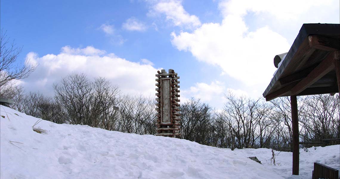 護摩壇山の雪景色